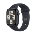 Apple Watch SE GPS + Cellular 40-mm Midnight Aluminium Case with Midnight Sport Band — S/M - MRG73ZP/A