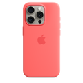 Apple iPhone 15 Pro Silicone Case with MagSafe — Guava - MT1G3FE/A