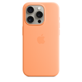 Apple iPhone 15 Pro Silicone Case with MagSafe — Orange Sorbet - MT1H3FE/A