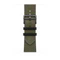 Apple Watch Hermès — 45-mm Vert/Noir Toile H Single Tour - MTJK3FE/A