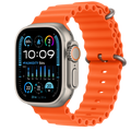 Apple Watch Ultra 2 GPS + Cellular 49-mm Titanium Case with Orange Ocean Band - MREH3ZP/A