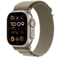 Apple Watch Ultra 2 GPS + Cellular 49-mm Titanium Case with Olive Alpine Loop — Small - MREX3ZP/A