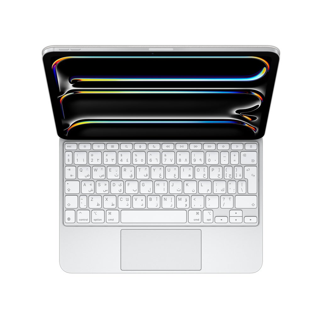 Magic Keyboard for iPad Pro 11‑inch (M5) — Arabic — White