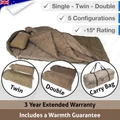 SUPER WARM Sleeping Bag - Single Double Twin Outdoor Camping - Thermal Winter Minus -15C XL