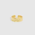 Arms Of Eve - Eros Gold Textured Ring Large - Jewellery (Gold) Eros Gold Textured Ring - Large