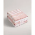 Country Road - Aeri Australian Cotton Tea Towel Pack Of 3 - Home (Pink) Aeri Australian Cotton Tea Towel Pack Of 3