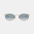Ray-Ban - Round Metal RB3447 - Sunglasses (ARISTA & CLEAR GRADIENT BLUE) Round Metal RB3447