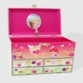 Pink Poppy - Unicorn & The Pixie Fairy Musical Jewellery Storage Box - Novelty Gifts (Pink) Unicorn & The Pixie Fairy Musical Jewellery Storage Box