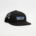 Patagonia - P 6 Logo Trucker Hat - Headwear (Black) P-6 Logo Trucker Hat