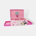 Minnie by Pink Poppy - Disney Junior Minnie Luxury Musical Jewellery Box - Novelty Gifts (Pale Pink) Disney Junior Minnie Luxury Musical Jewellery Box