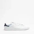 adidas Originals - Stan Smith Vegan Unisex - Lifestyle Sneakers (Footwear White, Footwear White & Collegiate Navy) Stan Smith Vegan - Unisex