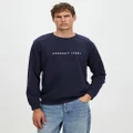 Assembly Label - Logo Fleece Pullover - Sweats (True Navy) Logo Fleece Pullover
