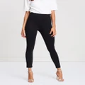 Atmos&Here - Stacey Ponte Pants - Pants (Black) Stacey Ponte Pants