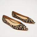 Atmos&Here - Kate Leather Flats - Shoes (Leopard Ponyhair) Kate Leather Flats