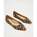 Atmos&Here - Kate Leather Flats - Shoes (Leopard Ponyhair) Kate Leather Flats