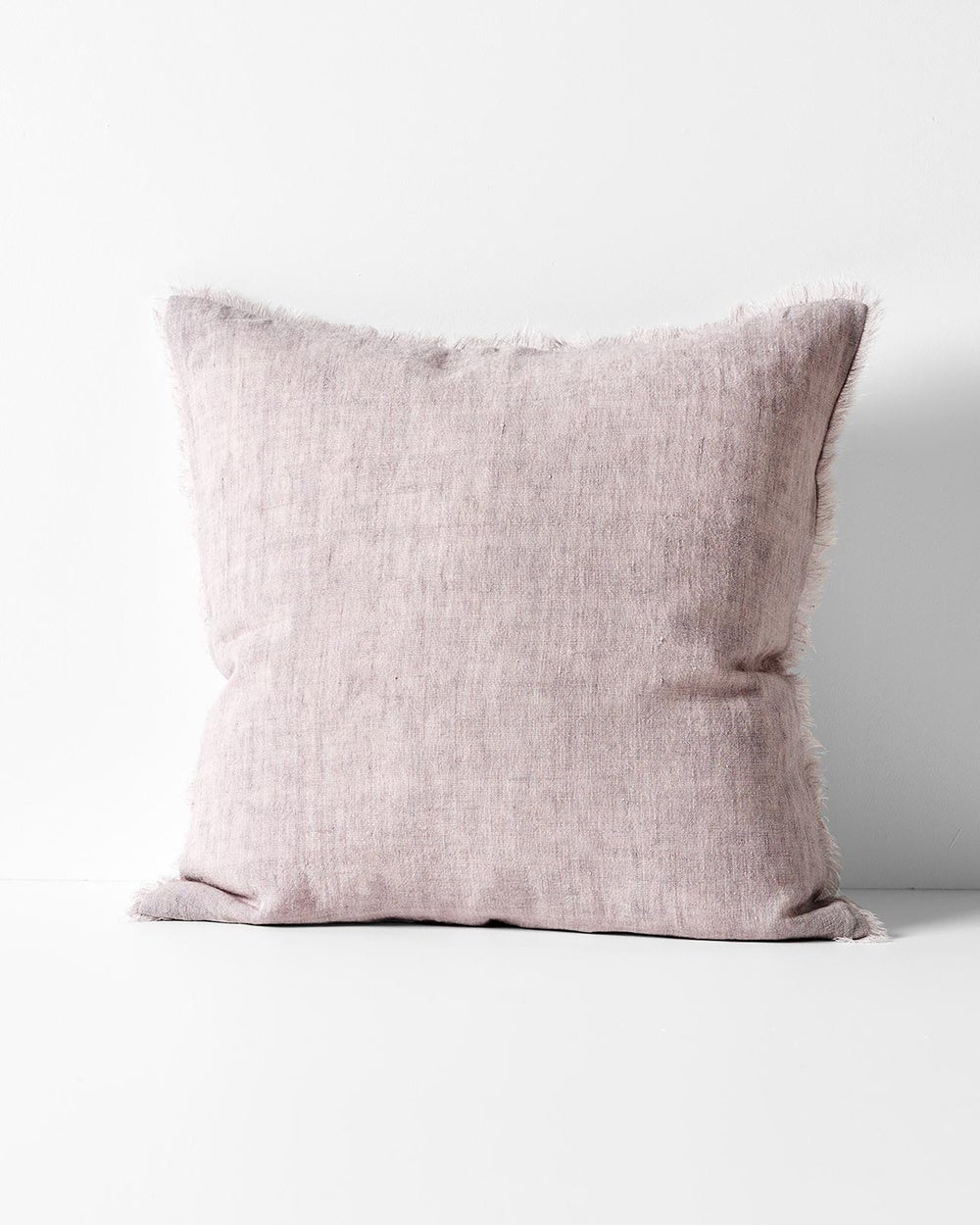 Aura Home - Vintage Linen Fringe Cushion - Home (Pink) Vintage Linen Fringe Cushion