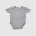 B Free Intimate Apparel - 100% Organic Short Sleeve Bodysuit Baby & Toddler - Bodysuits (Grey) 100% Organic Short Sleeve Bodysuit - Baby & Toddler