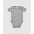 B Free Intimate Apparel - 100% Organic Short Sleeve Bodysuit Baby & Toddler - Bodysuits (Grey) 100% Organic Short Sleeve Bodysuit - Baby & Toddler