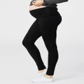 Cake Maternity - Cookie Maternity Leggings - Pants (Black) Cookie Maternity Leggings