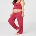 Cake Maternity - Rhubarb Torte Lounge & Pyjama Pants - Sleepwear (Red) Rhubarb Torte Lounge & Pyjama Pants
