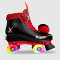 Crazy Skates - Trolls World Tour Size Adjustable Roller Skate - Performance Shoes (Black/Red) Trolls World Tour - Size Adjustable Roller Skate
