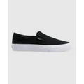 Kustom - Wide Slip On Sneaker - Sneakers (BLACK WHITE) Wide Slip On Sneaker