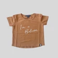 Little Lords - I'm a Believer Tee - T-Shirts & Singlets (Tan) I'm a Believer Tee
