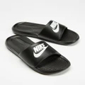 Nike - Victori One Slides Women's - Slides (Black & White) Victori One Slides - Women's
