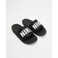 Nike - Offcourt Slides Men's - Casual Shoes (Black & White) Offcourt Slides - Men's