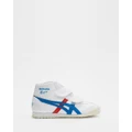 Onitsuka Tiger - Mexico Mid Runner PS Kid's - Sneakers (White / Directoire Blue) Mexico Mid-Runner PS - Kid's