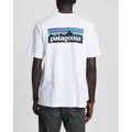 Patagonia - P 6 Logo Responsibili Tee - Short Sleeve T-Shirts (White) P-6 Logo Responsibili-Tee