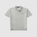 Polo Ralph Lauren - The Iconic Mesh Polo Shirt Teens - Tops (New Grey Heather) The Iconic Mesh Polo Shirt - Teens