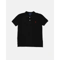 Polo Ralph Lauren - Cotton Mesh Polo Shirt Kids - Shirts & Polos (Polo Black) Cotton Mesh Polo Shirt - Kids