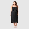Ripe Maternity - Nursing Slip Dress - Dresses (Black) Nursing Slip Dress