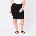 Ripe Maternity - Mia Plain Skirt - Pencil skirts (Black) Mia Plain Skirt