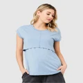 Ripe Maternity - Richie Nursing Tee - T-Shirts & Singlets (Light Petrol) Richie Nursing Tee