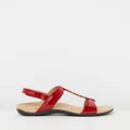 Vionic - Farra Backstrap Sandals - Sandals (Red Patent) Farra Backstrap Sandals