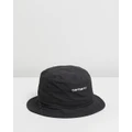 Carhartt - Script Bucket Hat - Hats (Black & White) Script Bucket Hat