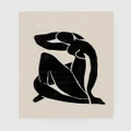 Inka Arthouse - Black Nude by Henri Matisse Art Print - Home (Black) Black Nude by Henri Matisse Art Print