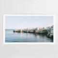 LEGGERA - Whitewashed Puglia Coastline Print - Home (Blue) Whitewashed Puglia Coastline Print