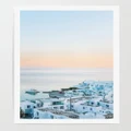 LEGGERA - Ethereal Island Sunset Print - Home (Blue) Ethereal Island Sunset Print