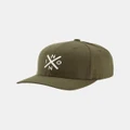Nixon - Exchange FlexFit - Headwear (Olive & Taupe) Exchange FlexFit