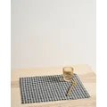 Linen House - Springsteen Placemat - Home (Black) Springsteen Placemat