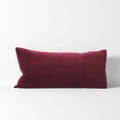 Aura Home - Luxury Velvet Standard Pillowcase - Home (Red) Luxury Velvet Standard Pillowcase