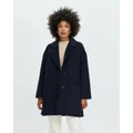 Grace Willow - Roxy Oversize Coat - Coats & Jackets (Navy) Roxy Oversize Coat
