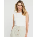 Bamboo Body - Shell Top - Tops (Ivory) Shell Top