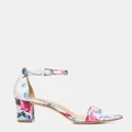 Naturalizer - Vera Heeled Sandal - Mid-low heels (Pink Floral) Vera Heeled Sandal
