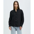 Assembly Label - Xander Long Sleeve Shirt - Tops (Black) Xander Long Sleeve Shirt