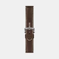 Tissot - Official Leather Strap Lugs 22mm - Watches (Brown) Official Leather Strap Lugs 22mm