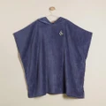 Volcom - Stone Hooded Towel Kids - Swimwear (Deep Blue) Stone Hooded Towel - Kids